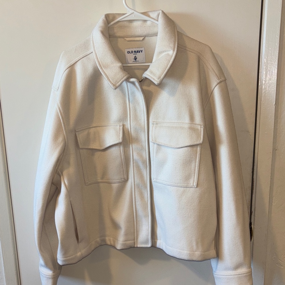 Old Navy Women's Utility Jacket in Cream
